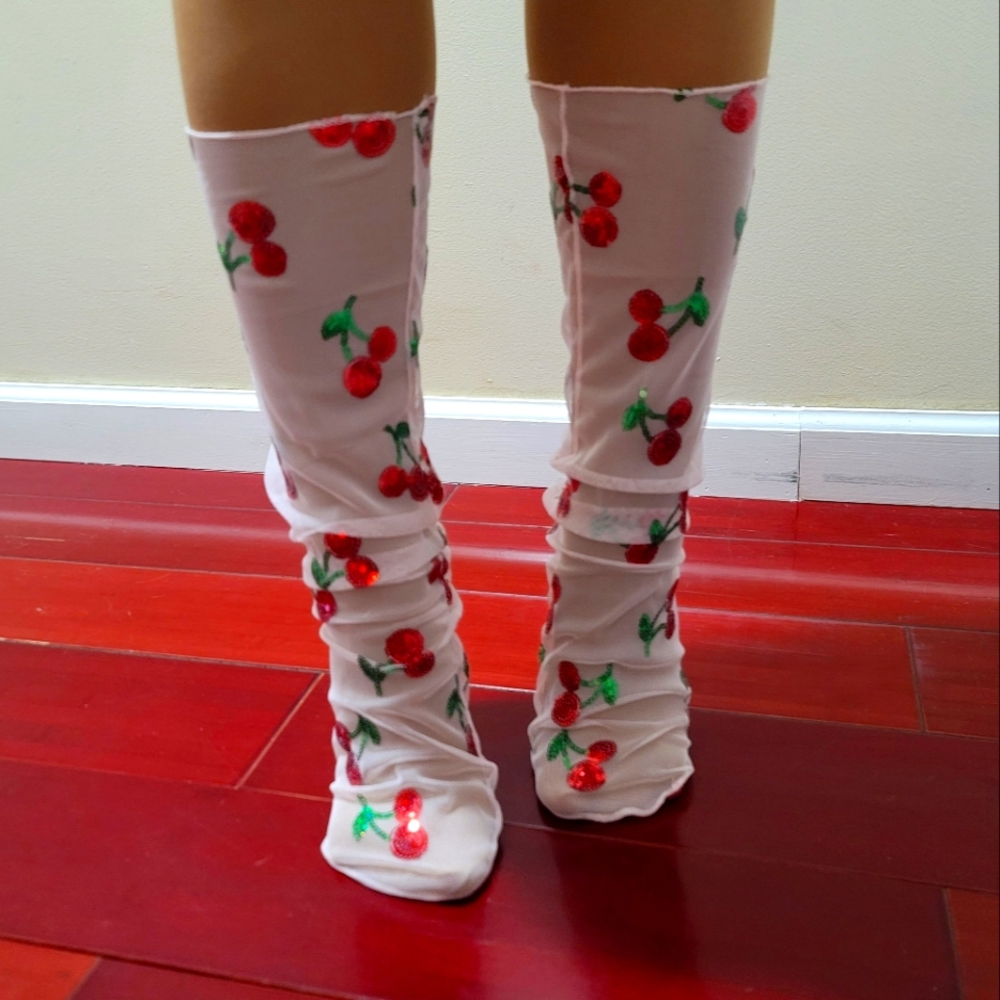 Cherry Tulle Socks 🍒